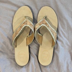 Cork and gold Jack Rogers Sandals